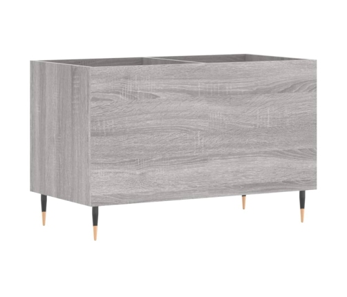 Mueble discos madera contrachapada gris sonoma 74,5x38x48 cm