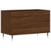 Mueble discos madera contrachapada roble marrón 74,5x38x48 cm