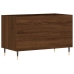 Mueble discos madera contrachapada roble marrón 74,5x38x48 cm