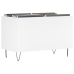 Mueble para discos madera contrachapada blanco 74,5x38x48 cm