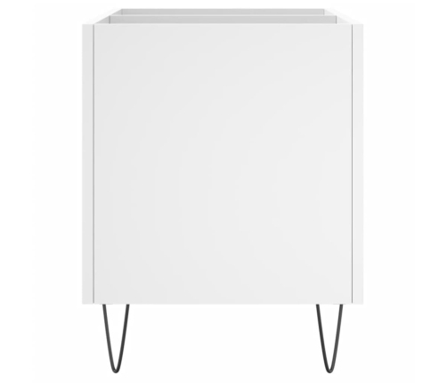 Mueble para discos madera contrachapada blanco 74,5x38x48 cm