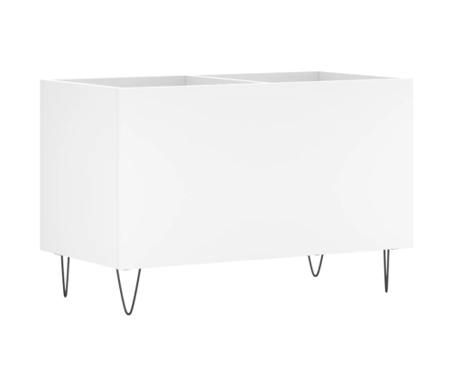 Mueble para discos madera contrachapada blanco 74,5x38x48 cm