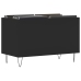 Mueble para discos madera contrachapada negro 74,5x38x48 cm