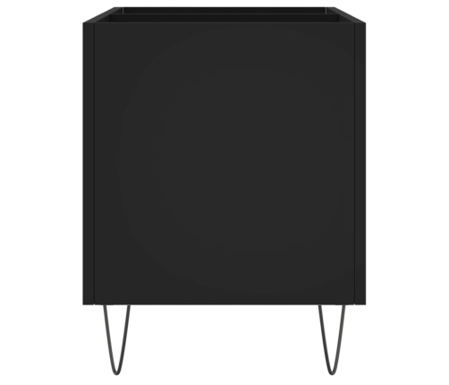 Mueble para discos madera contrachapada negro 74,5x38x48 cm