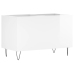 Mueble discos madera contrachapada blanco brillo 74,5x38x48 cm