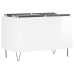 Mueble discos madera contrachapada blanco brillo 74,5x38x48 cm