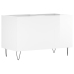 Mueble discos madera contrachapada blanco brillo 74,5x38x48 cm