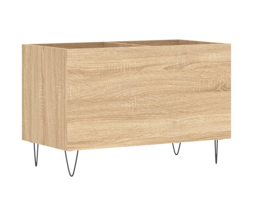 Mueble discos madera contrachapada roble Sonoma 74,5x38x48 cm