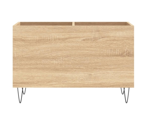 Mueble discos madera contrachapada roble Sonoma 74,5x38x48 cm