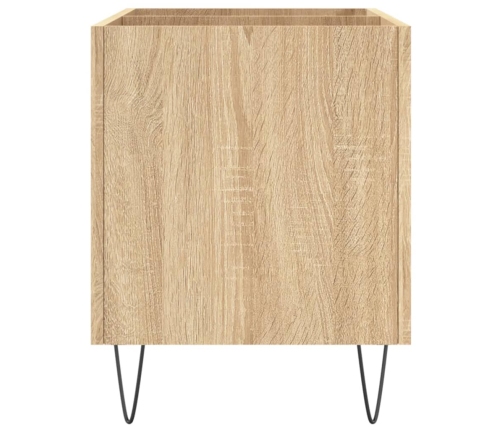 Mueble discos madera contrachapada roble Sonoma 74,5x38x48 cm