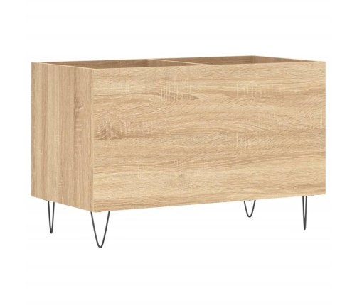 Mueble discos madera contrachapada roble Sonoma 74,5x38x48 cm