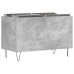 Mueble discos madera contrachapada gris hormigón 74,5x38x48 cm