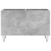 Mueble discos madera contrachapada gris hormigón 74,5x38x48 cm