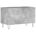 Mueble discos madera contrachapada gris hormigón 74,5x38x48 cm