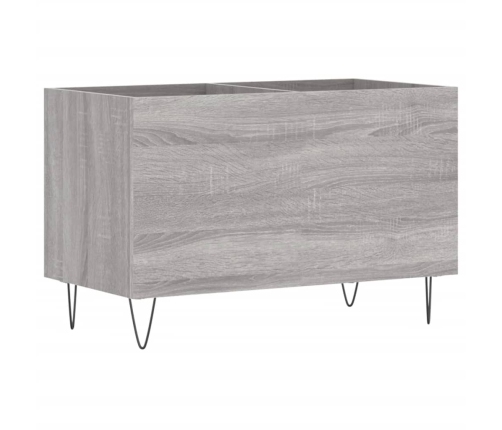 Mueble discos madera contrachapada gris sonoma 74,5x38x48 cm