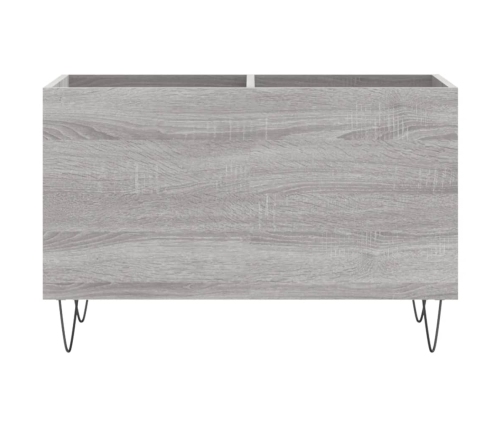 Mueble discos madera contrachapada gris sonoma 74,5x38x48 cm