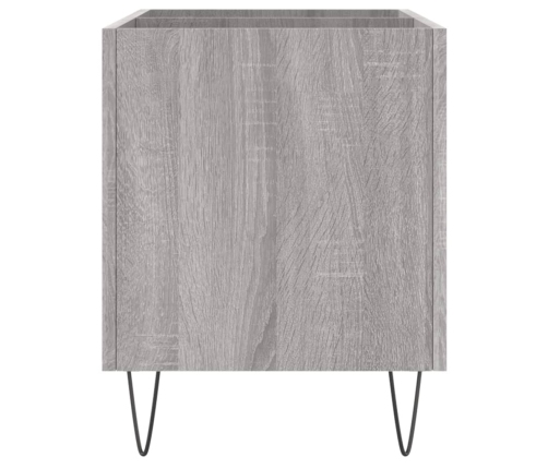 Mueble discos madera contrachapada gris sonoma 74,5x38x48 cm