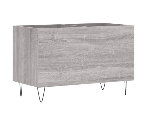 Mueble discos madera contrachapada gris sonoma 74,5x38x48 cm