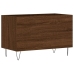 Mueble discos madera contrachapada roble marrón 74,5x38x48 cm