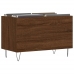 Mueble discos madera contrachapada roble marrón 74,5x38x48 cm