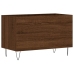 Mueble discos madera contrachapada roble marrón 74,5x38x48 cm