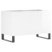 Mueble discos madera contrachapada blanco brillo 74,5x38x48 cm