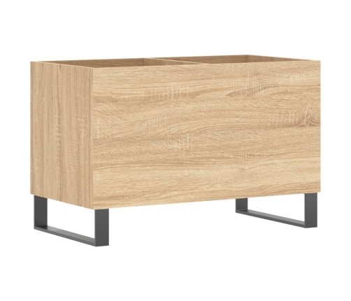 Mueble discos madera contrachapada roble Sonoma 74,5x38x48 cm