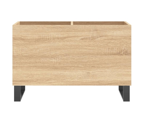 Mueble discos madera contrachapada roble Sonoma 74,5x38x48 cm