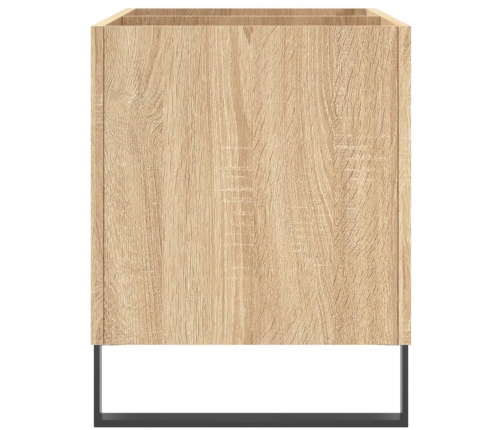 Mueble discos madera contrachapada roble Sonoma 74,5x38x48 cm