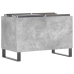 Mueble discos madera contrachapada gris hormigón 74,5x38x48 cm