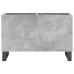 Mueble discos madera contrachapada gris hormigón 74,5x38x48 cm