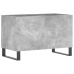 Mueble discos madera contrachapada gris hormigón 74,5x38x48 cm