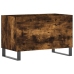 Mueble discos madera contrachapada roble ahumado 74,5x38x48 cm