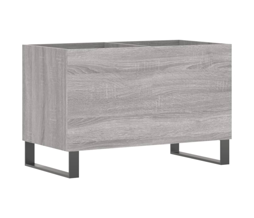 Mueble discos madera contrachapada gris sonoma 74,5x38x48 cm