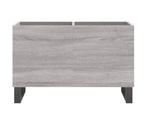 Mueble discos madera contrachapada gris sonoma 74,5x38x48 cm