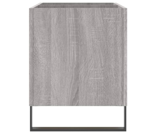 Mueble discos madera contrachapada gris sonoma 74,5x38x48 cm