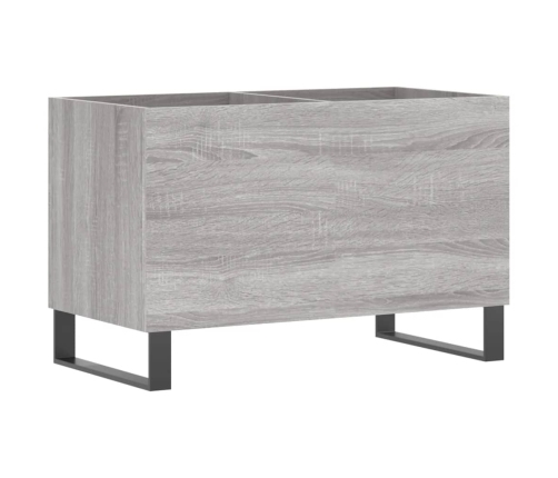 Mueble discos madera contrachapada gris sonoma 74,5x38x48 cm