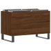 Mueble discos madera contrachapada roble marrón 74,5x38x48 cm