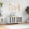 Mueble para discos madera contrachapada blanco 100x38x48 cm