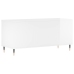 Mueble discos madera contrachapada blanco brillo 100x38x48 cm