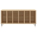 Mueble discos madera contrachapada roble Sonoma 100x38x48 cm