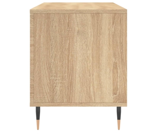 Mueble discos madera contrachapada roble Sonoma 100x38x48 cm