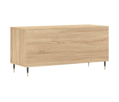 Mueble discos madera contrachapada roble Sonoma 100x38x48 cm