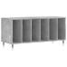 Mueble discos madera contrachapada gris hormigón 100x38x48 cm