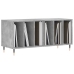 Mueble discos madera contrachapada gris hormigón 100x38x48 cm