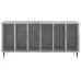 Mueble discos madera contrachapada gris hormigón 100x38x48 cm