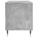 Mueble discos madera contrachapada gris hormigón 100x38x48 cm