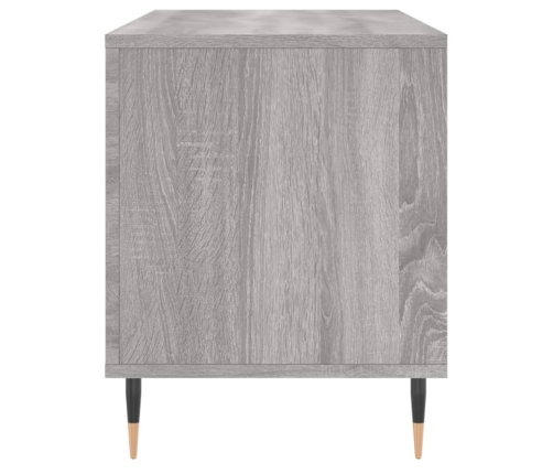 Mueble para discos madera contrachapada gris Sonoma 100x38x48cm