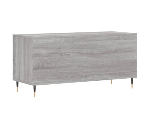 Mueble para discos madera contrachapada gris Sonoma 100x38x48cm