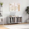 Mueble para discos madera contrachapada gris Sonoma 100x38x48cm